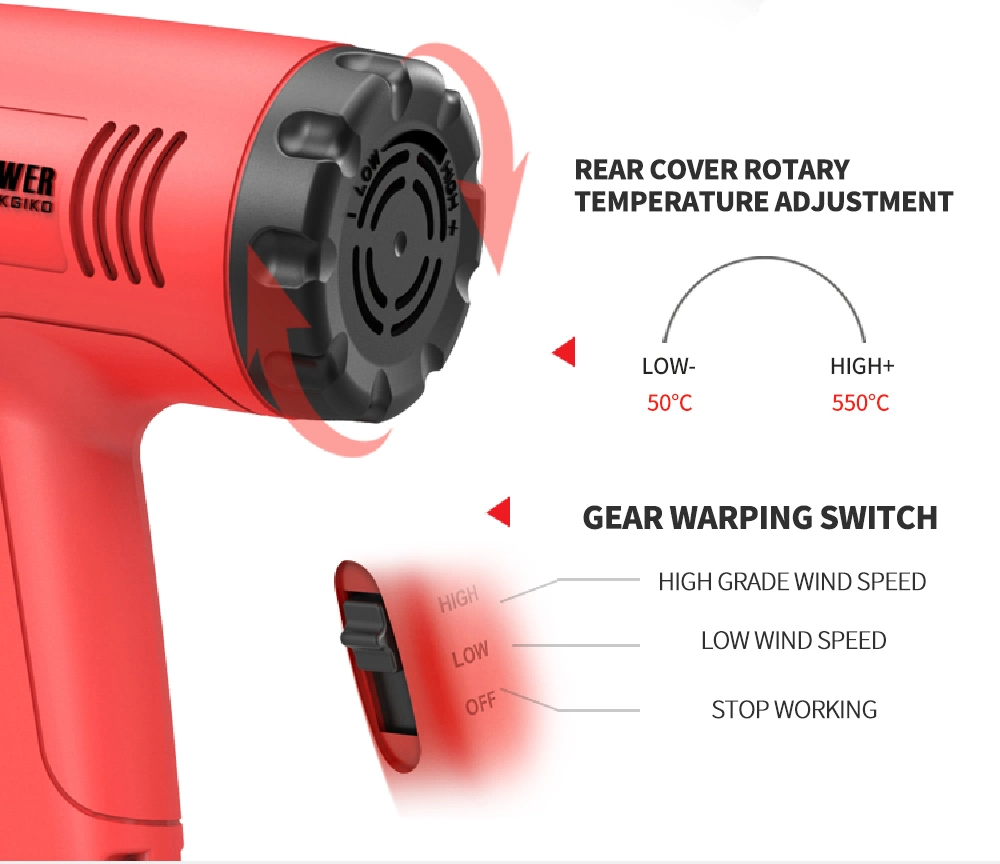 Portable Heat Gun for Vinyl on Coffee Mugs Hg6618